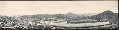 Pedro Miguel Lock, Panama Canal, panoramic photograph