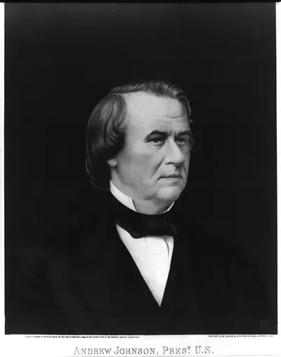 Andrew Johnson, Prest. U.S. / printed in oil colors, by Bingham & Dodd, Hartford, Conn.