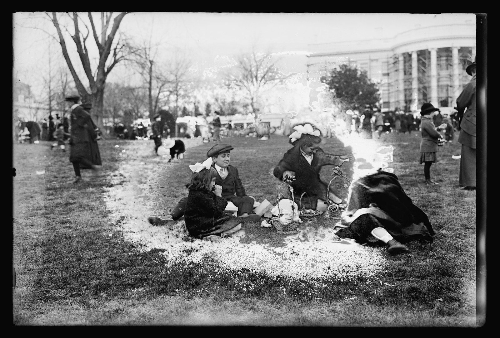 Easter egg rolling, White House, [Washington, D.C.], 1915, 1915 — historic photograph
