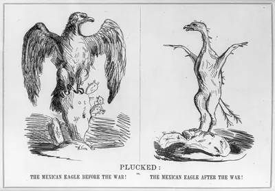 Plucked or, The Mexican eagle before the war! The Mexican eagle after the war!