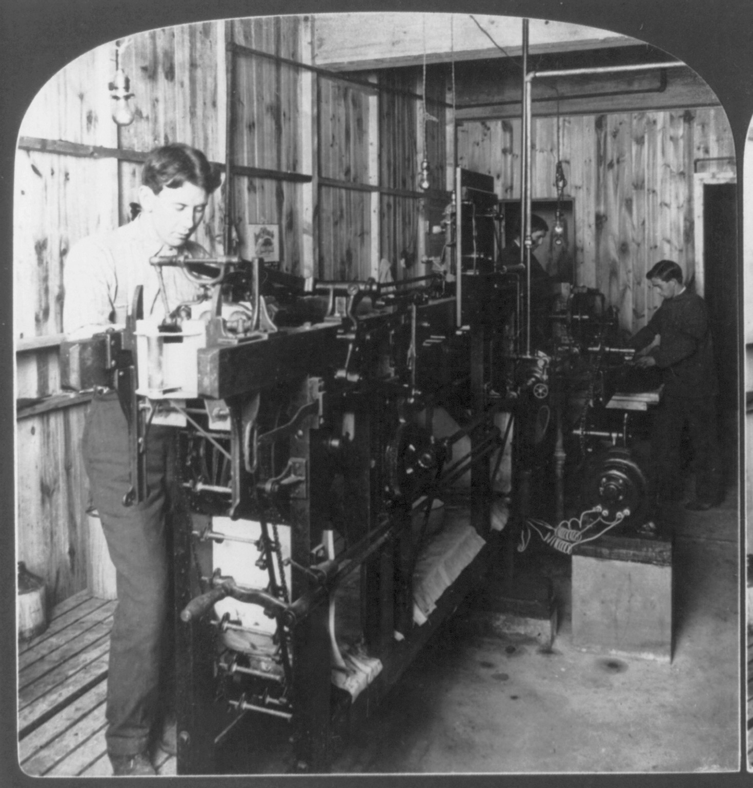 Automatic developing machine, c1909 April 1. — historic photograph