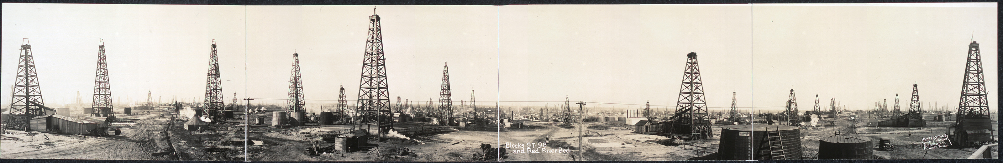 Blocks 97-98 and Red River bed (Oil), Texas, 1919, 1919 — historic image