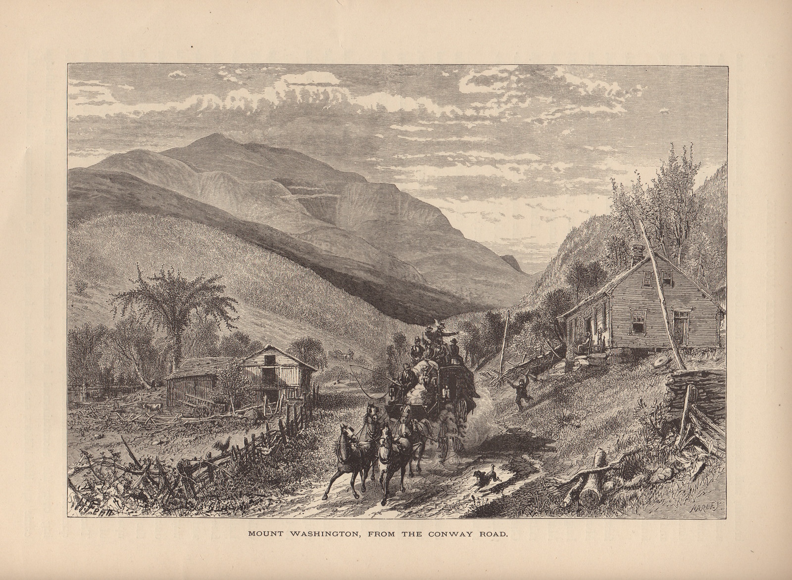 Mount Washington, from the Conway Road — historic image