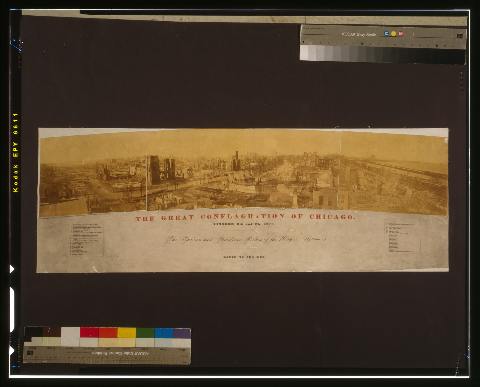 The Great conflagration of Chicago. October 8th and 9th, 1871, 1871 October 8-9. — historic photograph