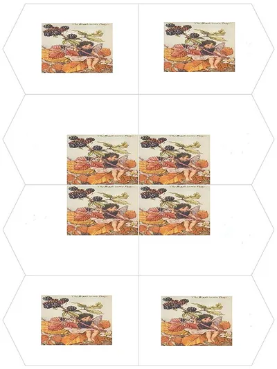 The Blackberry Fairy printed gift tag sheet