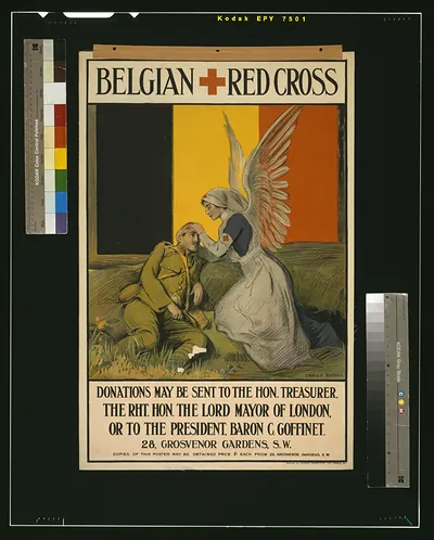 Belgian Red Cross / Charles Buchel printed by Johnson Riddle Co. Ltd. London S.E.