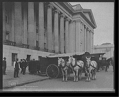 U.S. Treasury currency wagon, Washington, D.C.