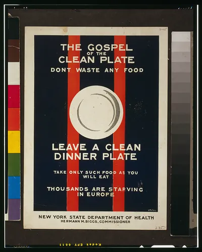 The gospel of the clean plate, don't waste any food / L. Mallory.