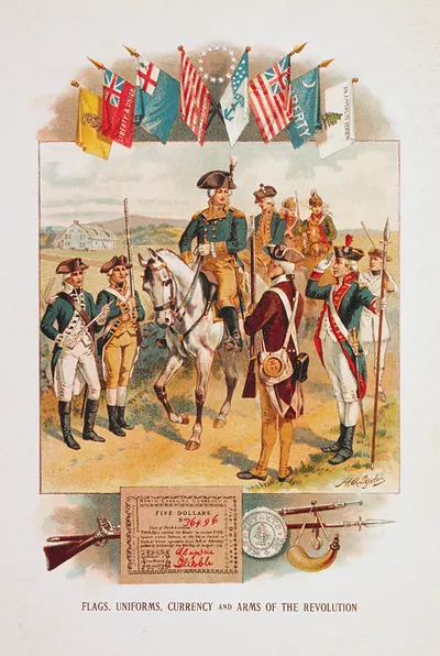 Flags, uniforms, currency and arms of the Revolution / H.A. Ogden.