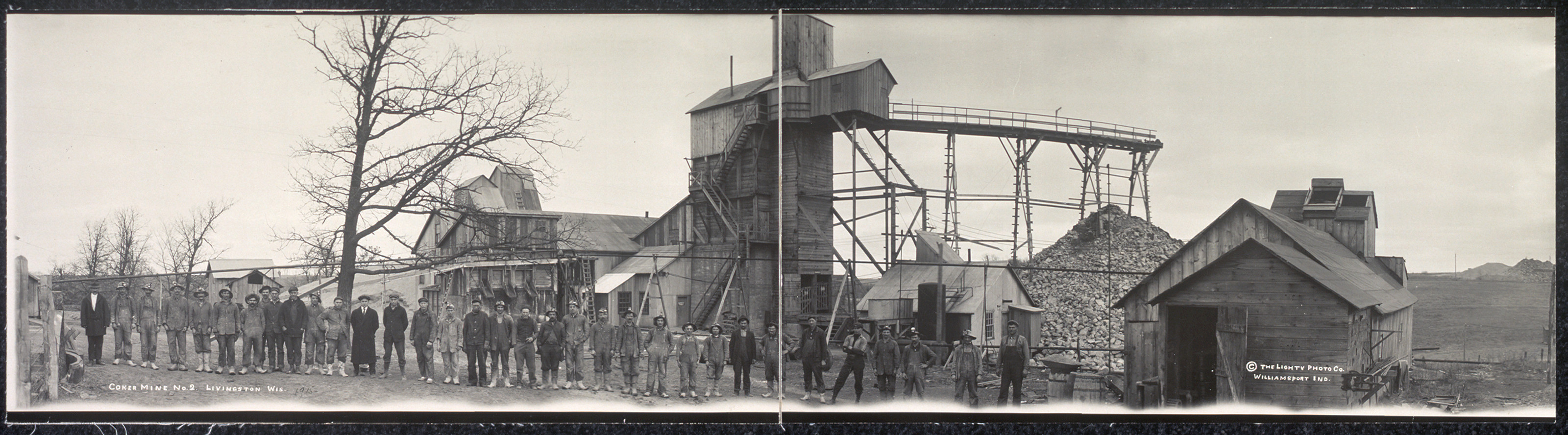 Coker Mine, no. 2, Livingston, Wisconsin, 1915, 1915 — historic image