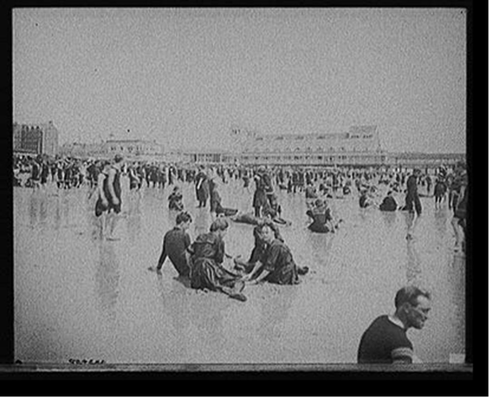 [Atlantic City, N.J., on the beach], [between 1890 and 1910] — historic photograph
