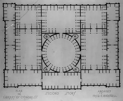 [Library of Congress, Washington, D.C. Second story plan]