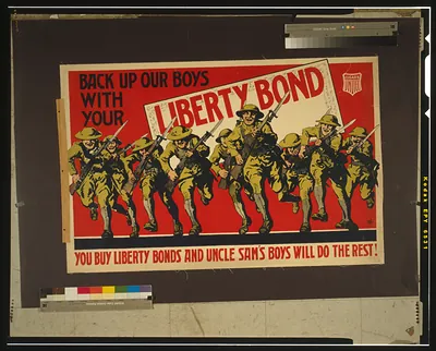 Back up our boys with your Liberty Bond You buy Liberty Bonds and Uncle Sam's boys will do the rest.
