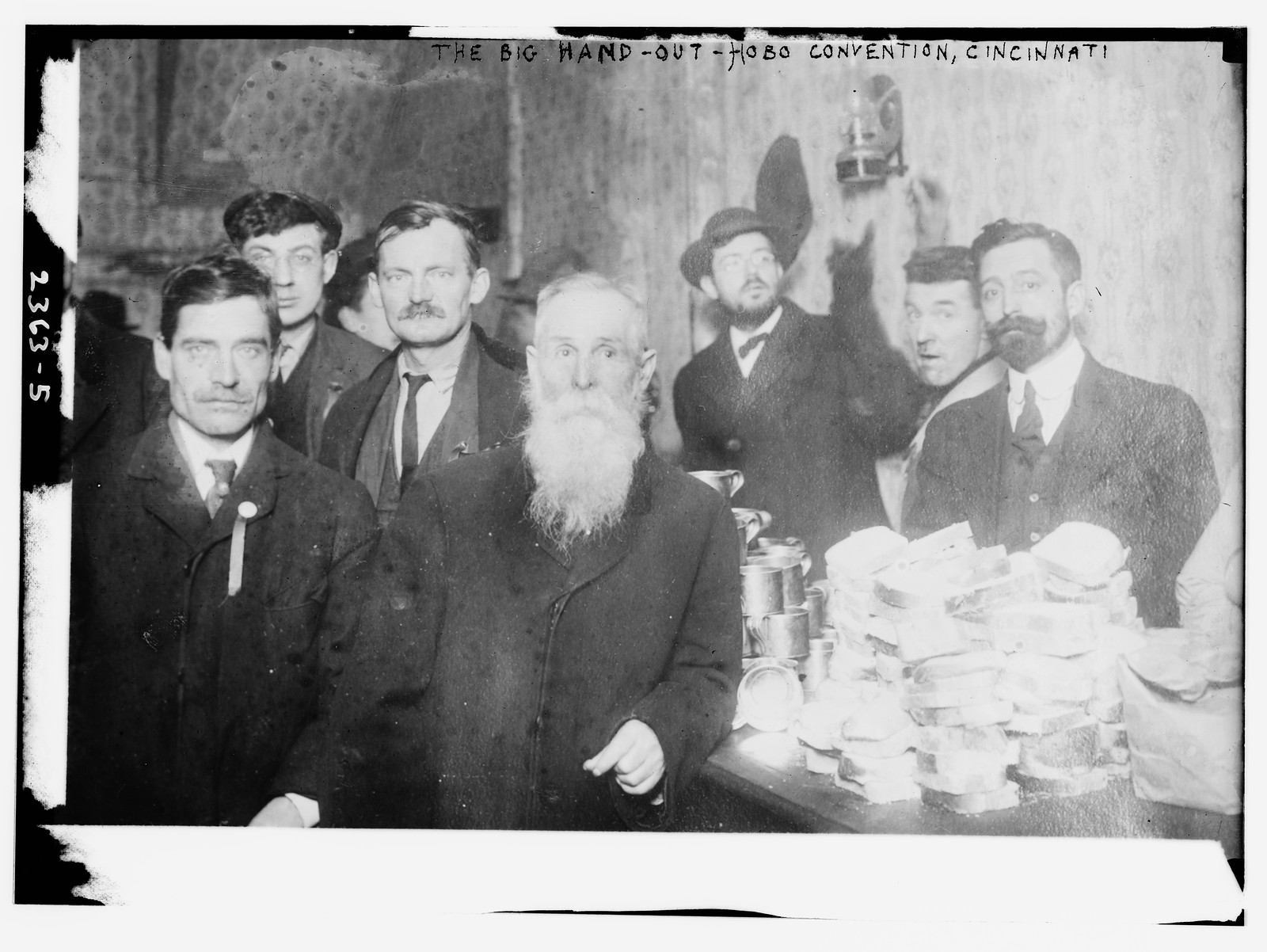The Big Hand-Out Hobo Convention, Cincinnati, n/a — historic photograph