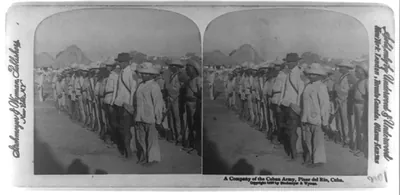 A company of the Cuban army, Pinar del Rio, Cuba