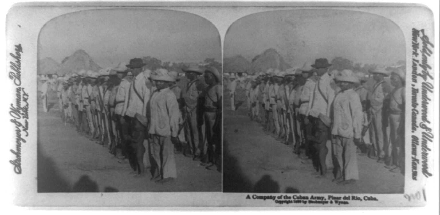 A company of the Cuban army, Pinar del Rio, Cuba, New York : Strohmeyer & Wyman, publishers, c1899. — historic photograph