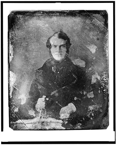 Daguerreotype portrait of an unidentified seated man