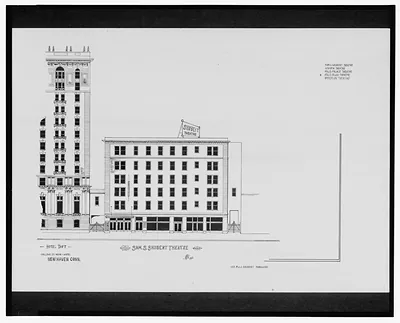 [Sam S. Shubert Theatre and Hotel Taft, College St. near Chapel St., New Haven, Connecticut] / AFD 1923.
