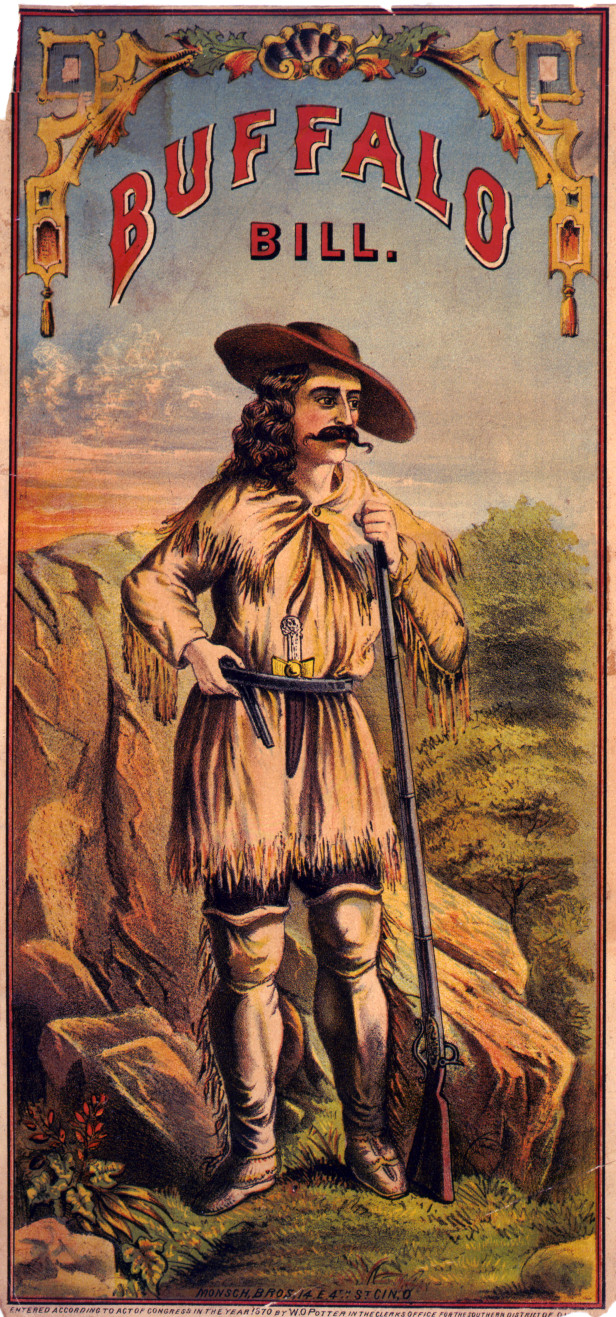 Buffalo Bill / Monsch, Bros., Cin., O., c1870. — antique lithograph