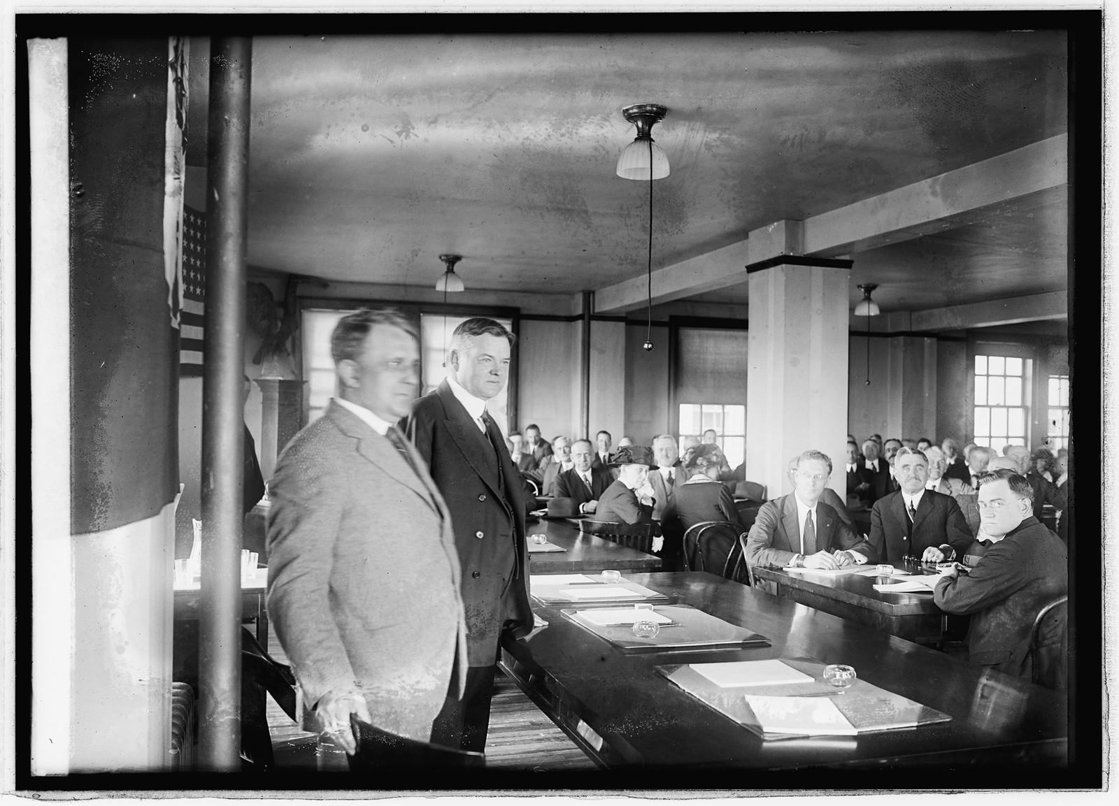 Secty. Davis & Hoover (unemployment conference), 9/26/21, [19]21 September 26. — historic photograph