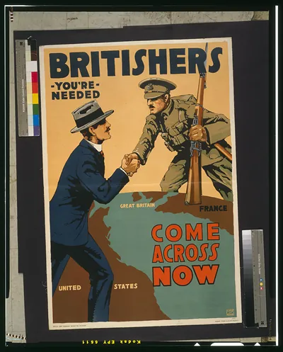 Britishers, you're needed--Come across now / Lloyd Myers.
