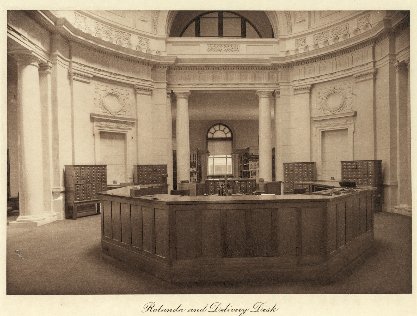 Rotunda and Delivery Desk — historic image