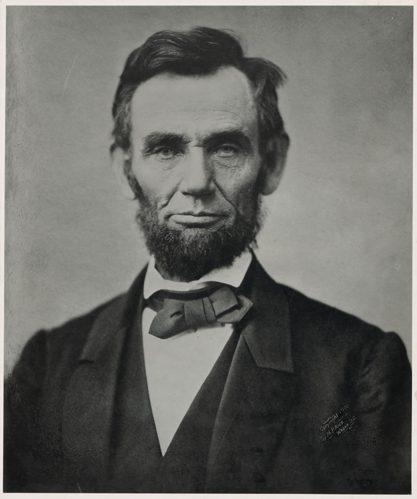 Abraham Lincoln, Head-And-Shoulders Portrait, Facing Front, Nov 8, 1863 — historic photograph