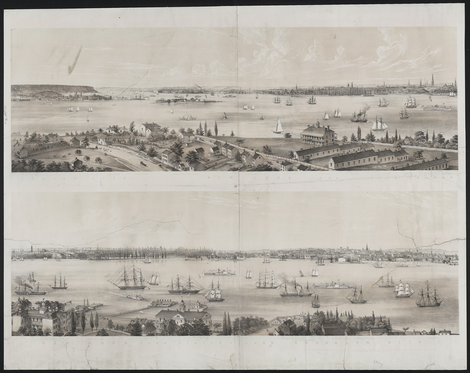new york from staten island — historic image
