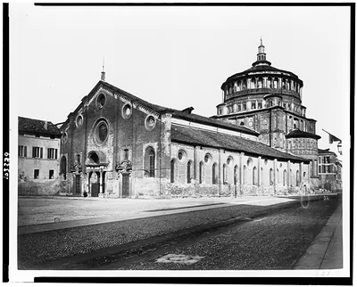 Santa Maria delle Grazie. Refectory containing picture of Last supper by Leonardo da Vinci
