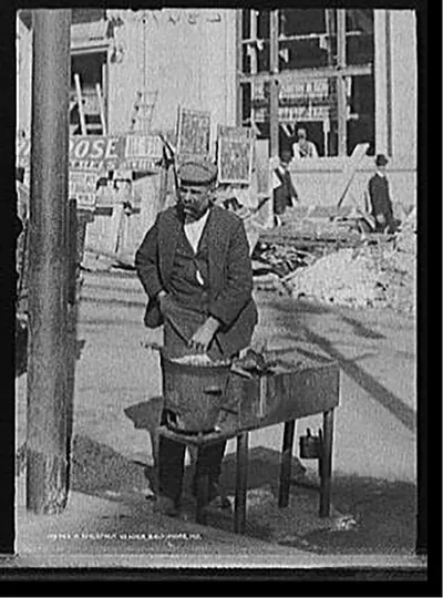 A chestnut vendor, Baltimore, Md.