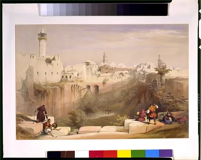 The Pool of Bethesda Jerusalem April 12th 1839 / David Roberts.