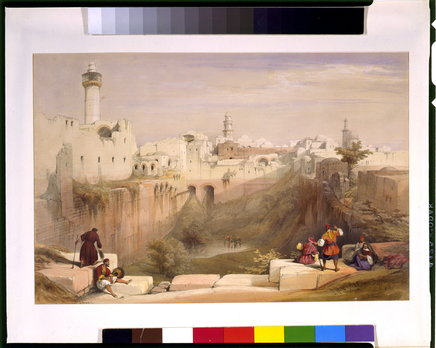 The Pool of Bethesda Jerusalem April 12th 1839 / David Roberts., [published 1842] — antique lithograph