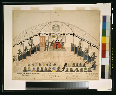 [Liberian senate] / drawn by Robert K. Griffin, Monrovia.