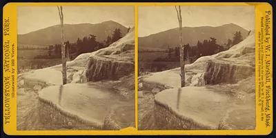Mammoth Hot Springs Series. General View of Upper Basins