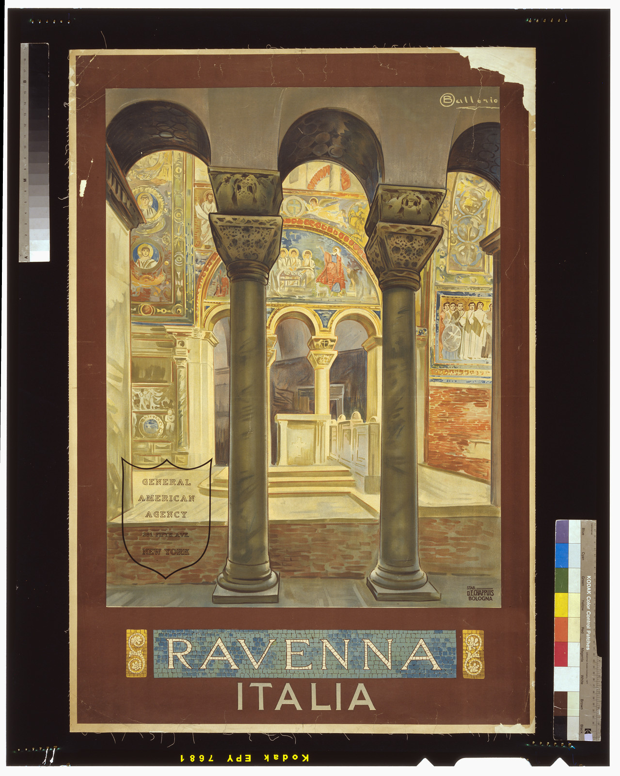 Ravenna, Italia / Ballerio. — vintage poster
