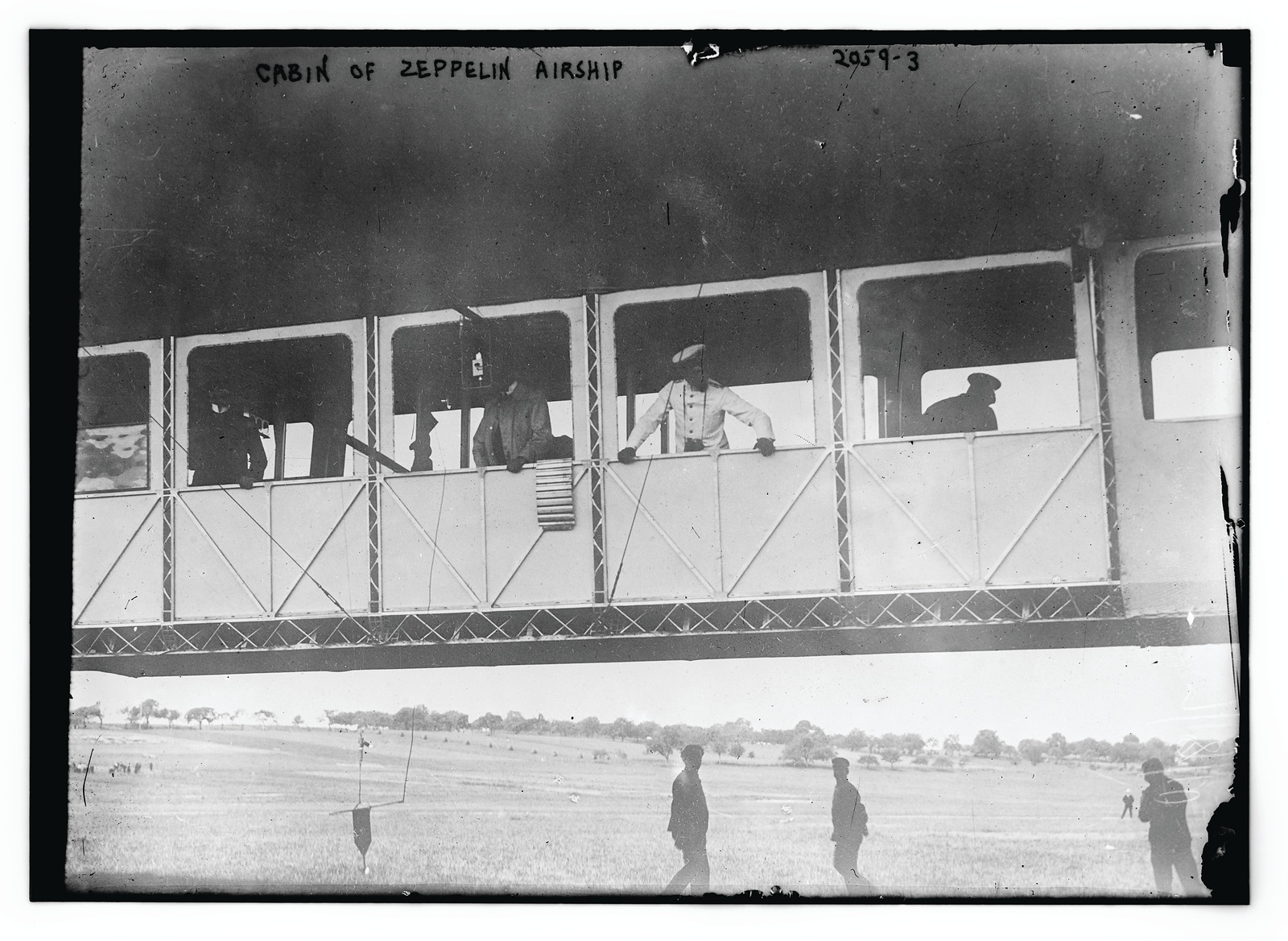 Cabin of Zeppelin airship, n/a — historic photograph