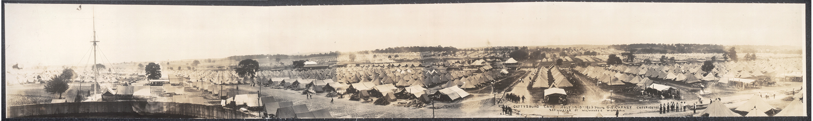 PA Gettysburg Camp, July 1-2-3,, 1913 — historic image