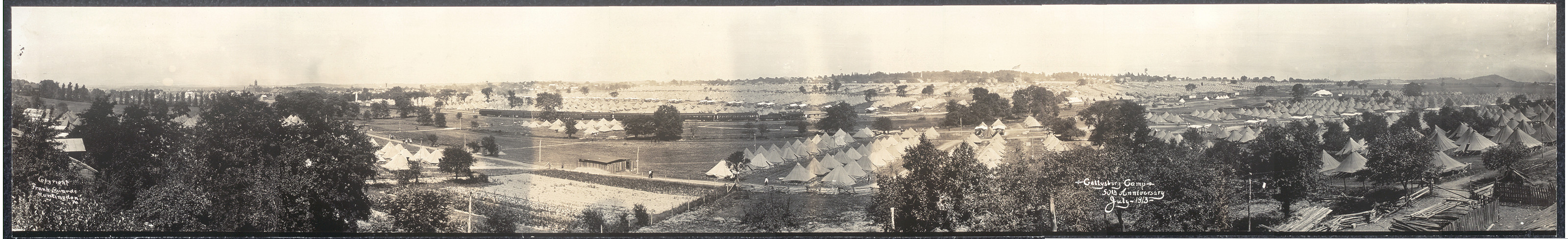 PA Gettysburg Camp, 50th Anniversary,, 1913 — historic image