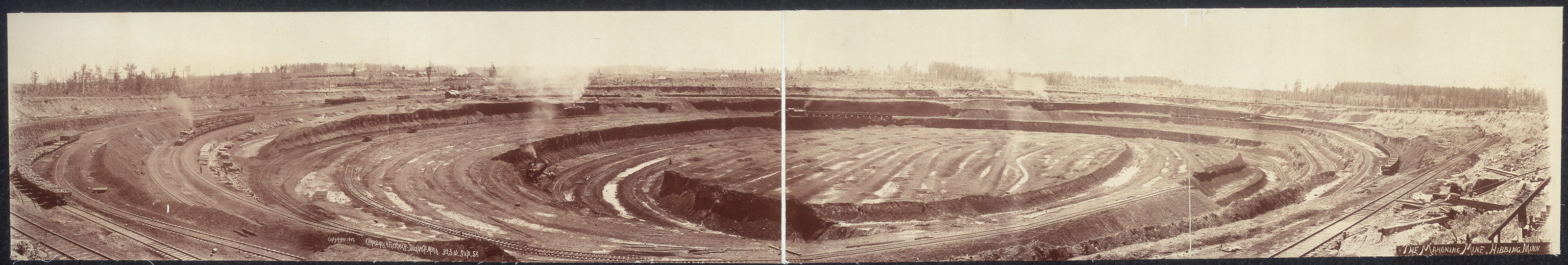 Mahoning Mine Hibbing 1902a, Minnesota, 1902 — historic image