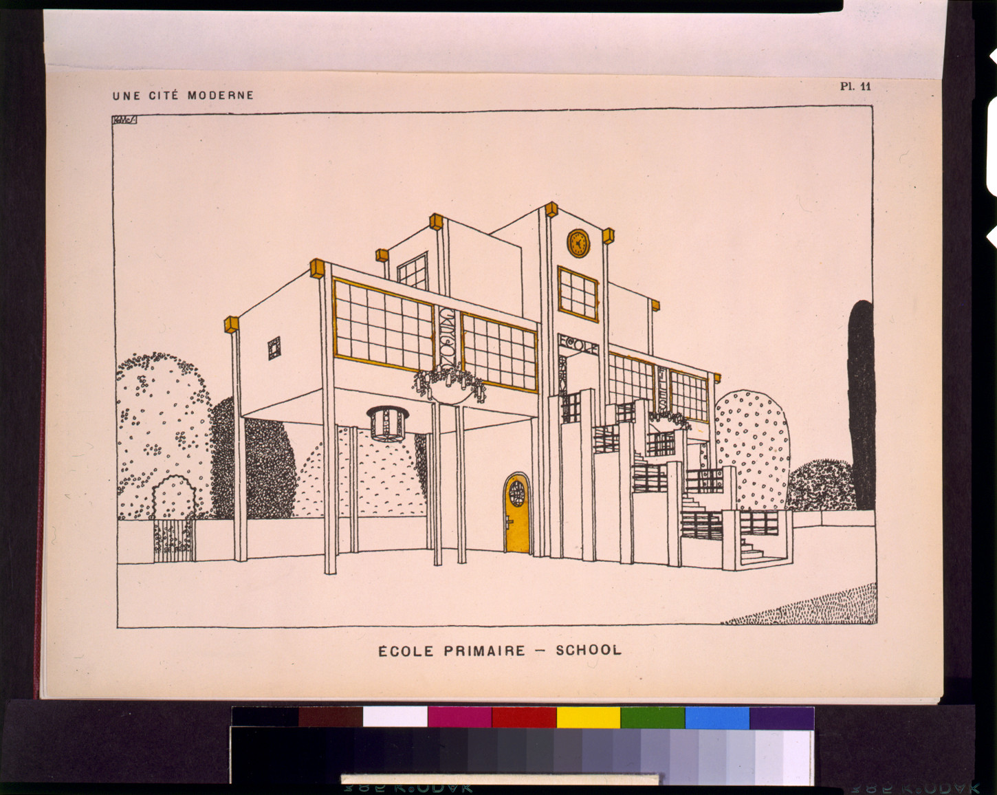 École primaire - school / RMS., London : Benn Brothers Ltd., [1922] — antique lithograph