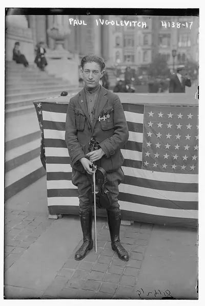 Paul Ingolevitch with violin