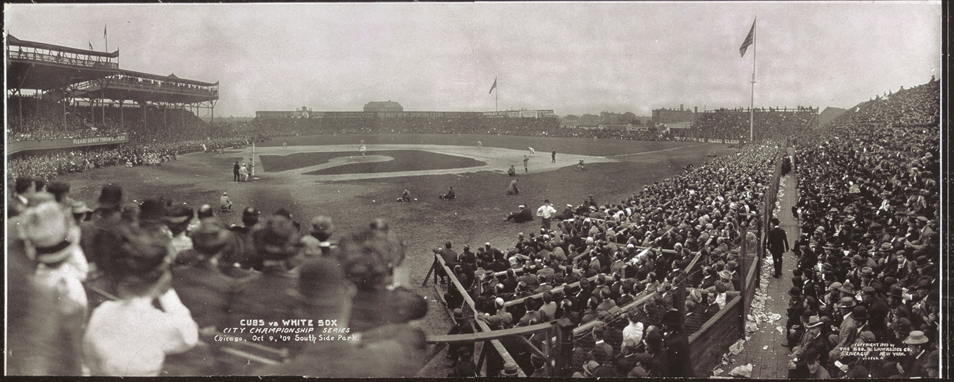 Cubs vs White Sox, South Side Park, Illinois, 1909, 1909 — historic image