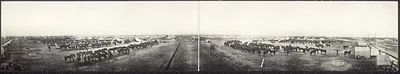 6th Cavalry corral & camp, Texas City, 1913