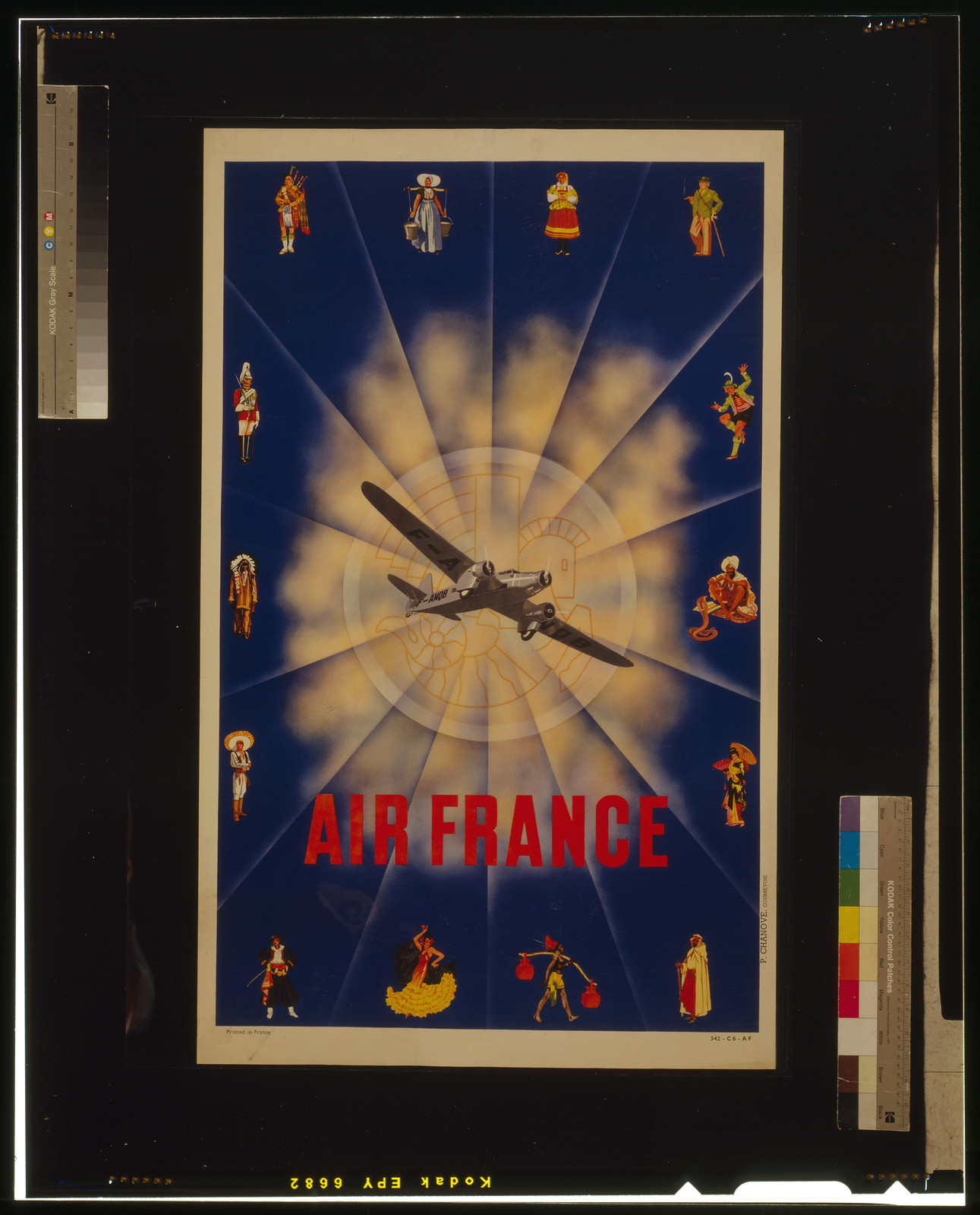 Air France / P. Chanove. Courbevoie., Courbevoie [France] : P. Chanove, [ca. 1940] — vintage poster