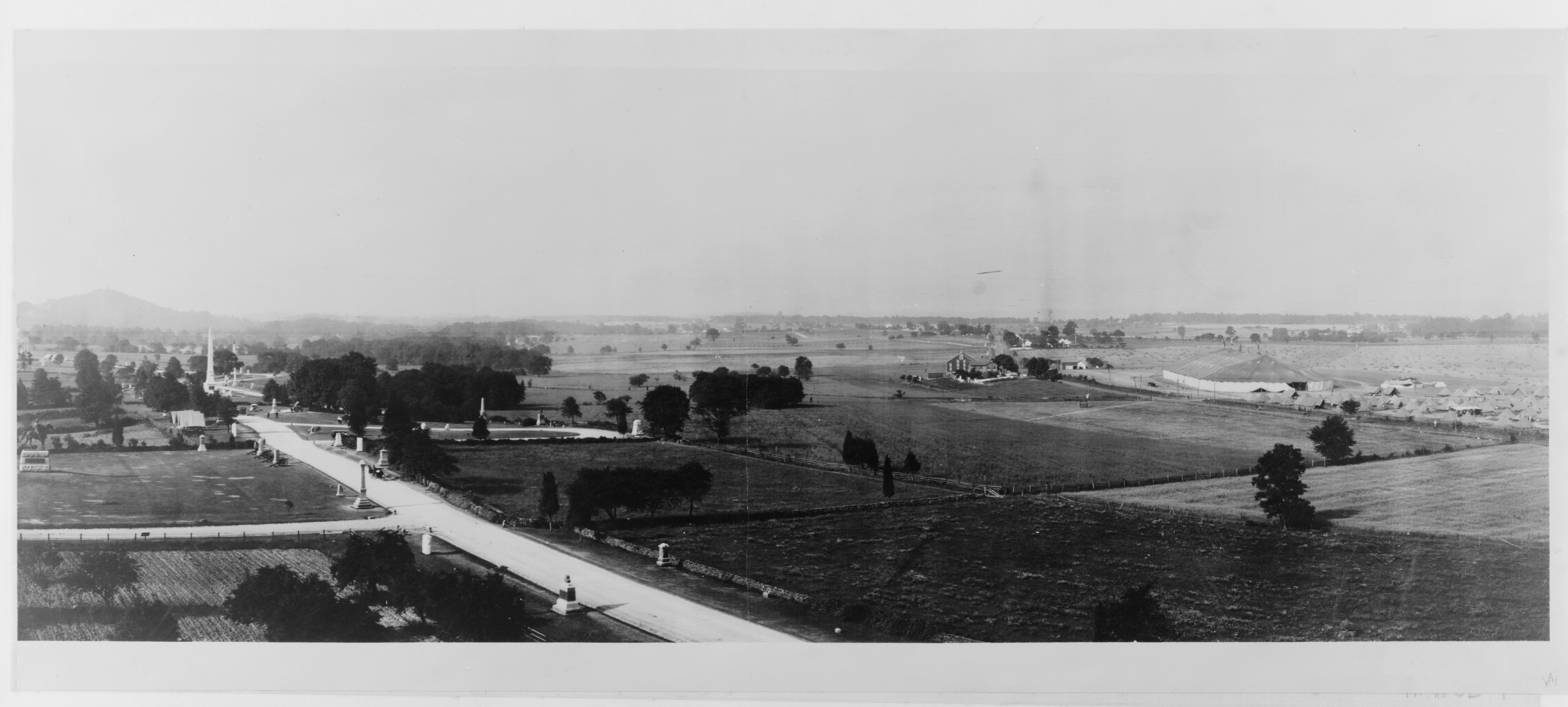View of Gettysburg battle field, c1918. — historic photograph
