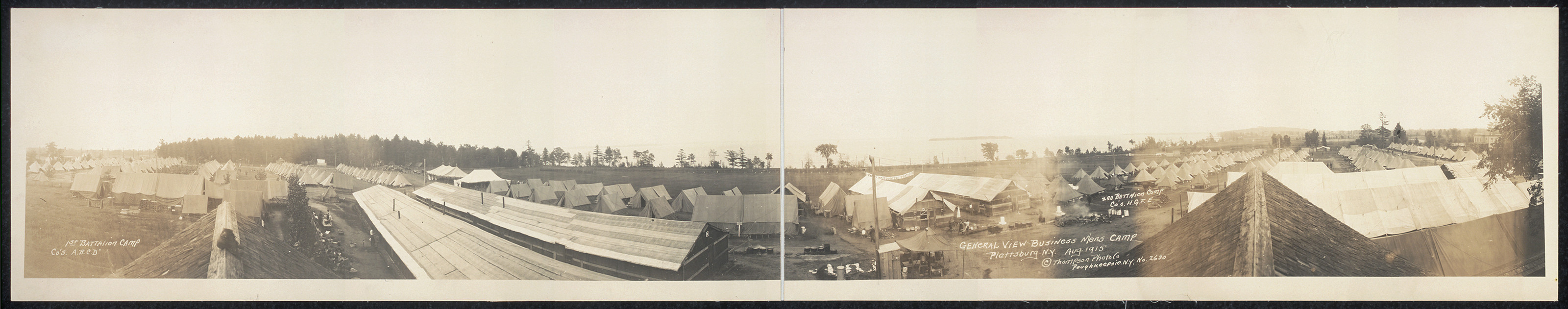 Business Mens Camp, Plattsburg, New York, 1915, 1915 — historic image