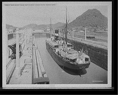Pedro Miguel Locks, east chamber, looking north, Panama Canal