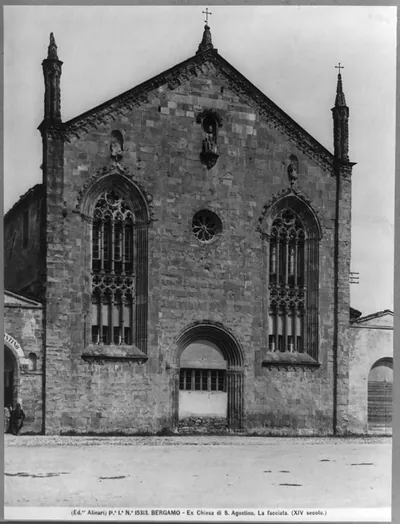 Bergamo - Ex Chiesa di S. Agostino. La facciata