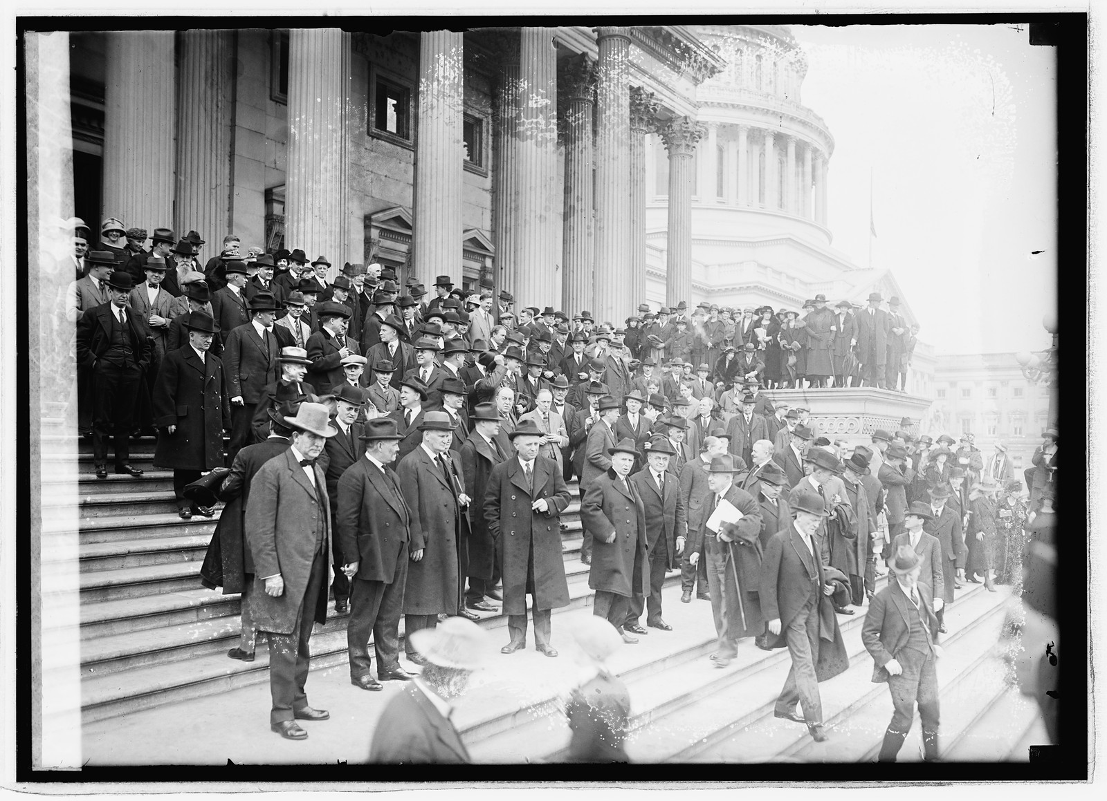 Congressmen leaving Capitol, 3/5/23, [19]23 March 5. — historic photograph