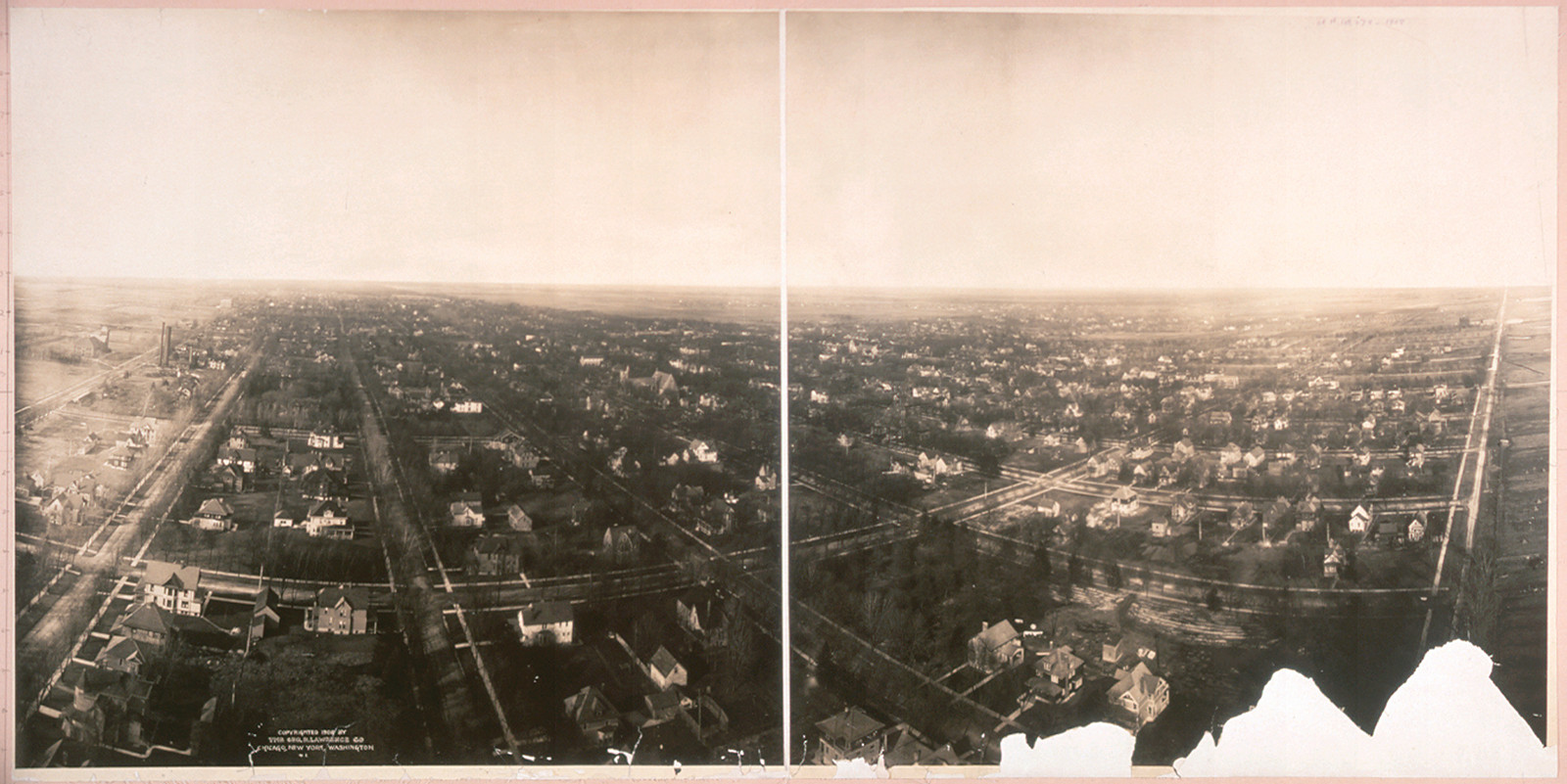 La Grange, at 800 ft elevation, Illinois, 1908, 1908 — historic image
